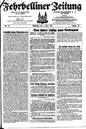 Fehrbelliner Zeitung vom 07.05.1941