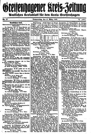 Greifenhagener Kreiszeitung vom 06.03.1919