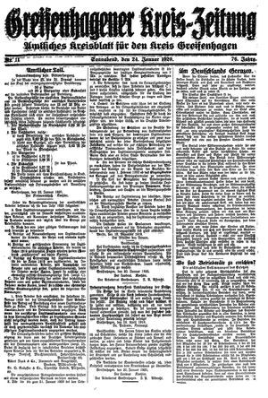 Greifenhagener Kreiszeitung vom 24.01.1920