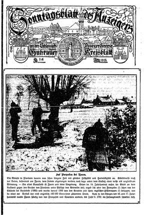 Guhrauer Anzeiger an der Schlesisch-Posener Grenze on Jan 30, 1915