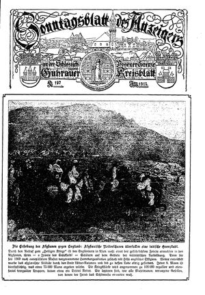 Guhrauer Anzeiger an der Schlesisch-Posener Grenze on Feb 6, 1915