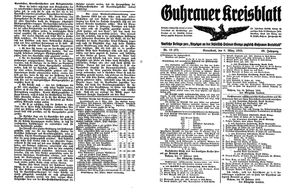Guhrauer Anzeiger an der Schlesisch-Posener Grenze on Mar 6, 1915