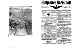 Guhrauer Anzeiger an der Schlesisch-Posener Grenze vom 24.04.1915