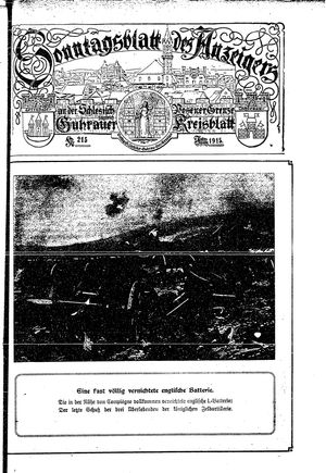 Guhrauer Anzeiger an der Schlesisch-Posener Grenze vom 12.06.1915