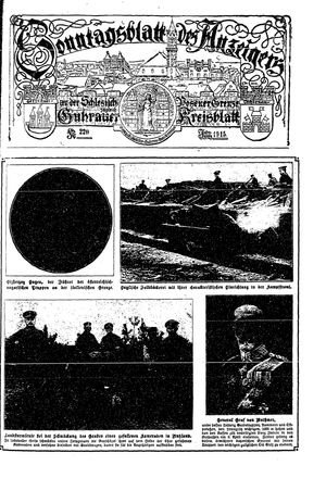 Guhrauer Anzeiger an der Schlesisch-Posener Grenze vom 17.07.1915