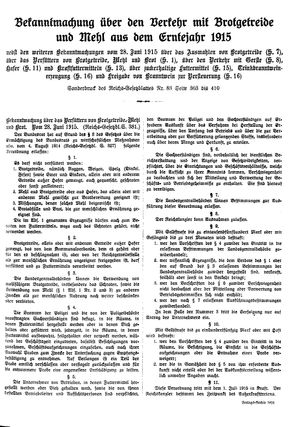 Guhrauer Anzeiger an der Schlesisch-Posener Grenze vom 27.07.1915
