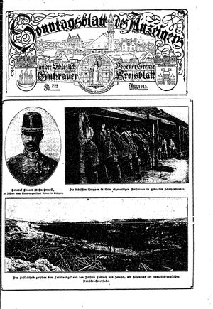 Guhrauer Anzeiger an der Schlesisch-Posener Grenze vom 31.07.1915