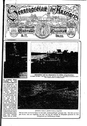 Guhrauer Anzeiger an der Schlesisch-Posener Grenze vom 11.09.1915