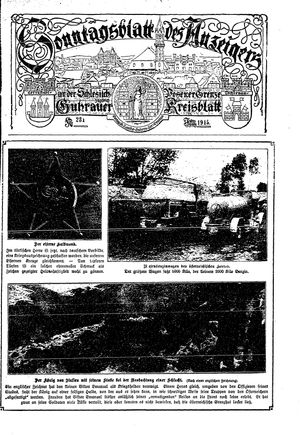 Guhrauer Anzeiger an der Schlesisch-Posener Grenze vom 02.10.1915