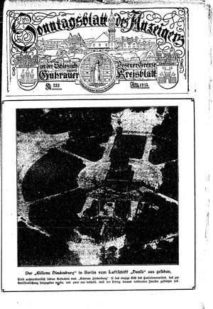 Guhrauer Anzeiger an der Schlesisch-Posener Grenze on Oct 16, 1915