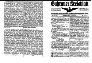 Guhrauer Anzeiger an der Schlesisch-Posener Grenze vom 30.10.1915