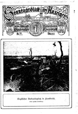 Guhrauer Anzeiger an der Schlesisch-Posener Grenze on Jan 7, 1917