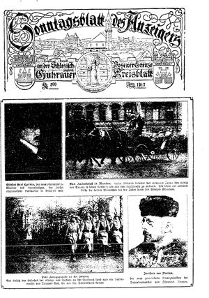 Guhrauer Anzeiger an der Schlesisch-Posener Grenze vom 28.01.1917