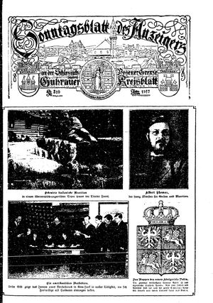 Guhrauer Anzeiger an der Schlesisch-Posener Grenze vom 08.04.1917