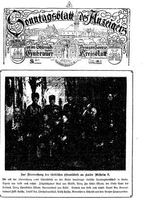 Guhrauer Anzeiger an der Schlesisch-Posener Grenze on Jun 3, 1917