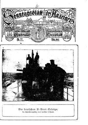 Guhrauer Anzeiger an der Schlesisch-Posener Grenze vom 22.07.1917