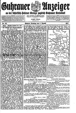 Guhrauer Anzeiger an der Schlesisch-Posener Grenze vom 05.08.1917