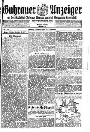 Guhrauer Anzeiger an der Schlesisch-Posener Grenze vom 16.12.1917