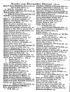 Görlitzer Anzeiger on Jan 1, 1810