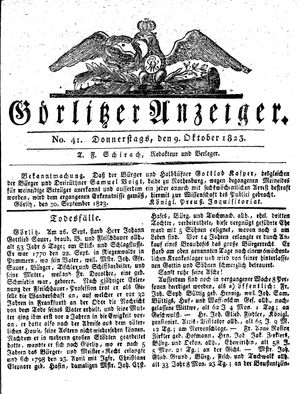 Görlitzer Anzeiger on Oct 9, 1823