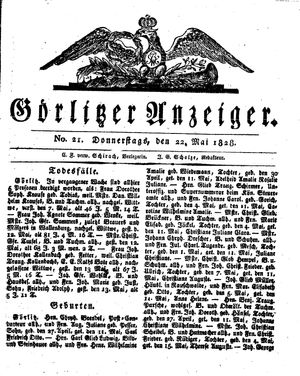 Görlitzer Anzeiger vom 22.05.1828