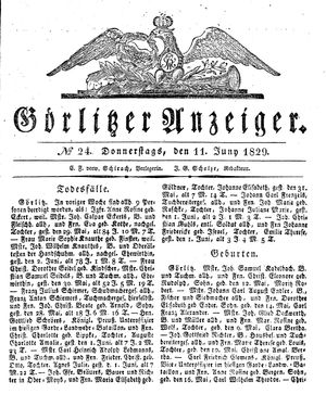 Görlitzer Anzeiger on Jun 11, 1829