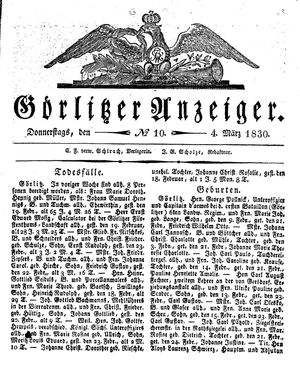 Görlitzer Anzeiger on Mar 4, 1830