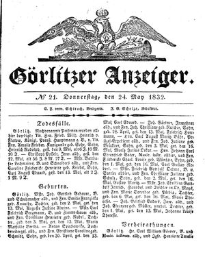 Görlitzer Anzeiger on May 24, 1832