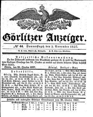 Görlitzer Anzeiger on Nov 2, 1837