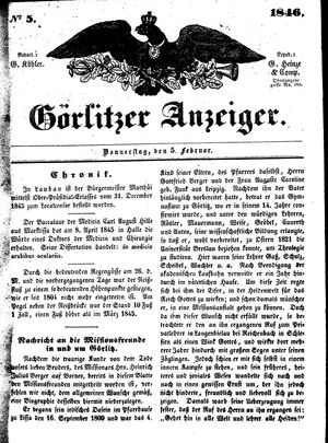 Görlitzer Anzeiger on Feb 5, 1846