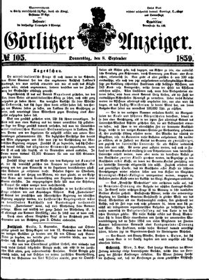 Görlitzer Anzeiger on Sep 8, 1859