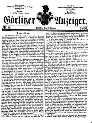 Görlitzer Anzeiger on Jan 8, 1860