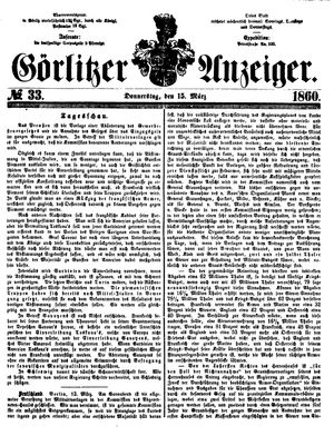Görlitzer Anzeiger on Mar 15, 1860