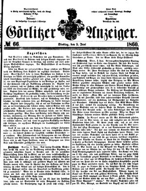 Görlitzer Anzeiger on Jun 5, 1860