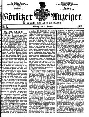 Görlitzer Anzeiger vom 08.01.1867