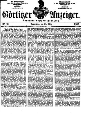 Görlitzer Anzeiger vom 21.03.1867