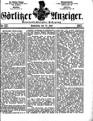 Görlitzer Anzeiger on Jun 15, 1867