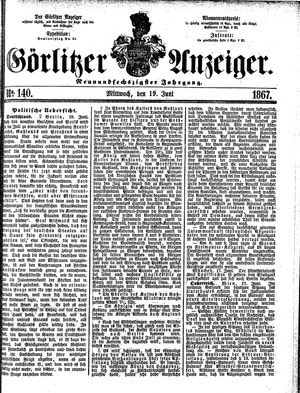 Görlitzer Anzeiger on Jun 19, 1867