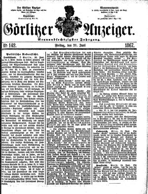 Görlitzer Anzeiger vom 21.06.1867