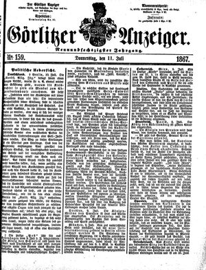 Görlitzer Anzeiger on Jul 11, 1867