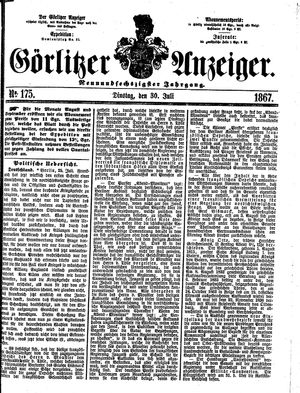 Görlitzer Anzeiger vom 30.07.1867