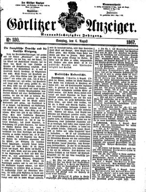 Görlitzer Anzeiger on Aug 4, 1867