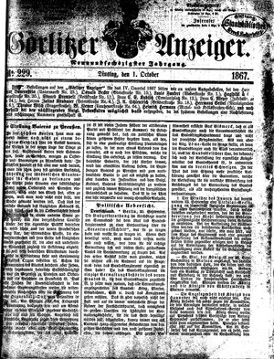Görlitzer Anzeiger on Oct 1, 1867