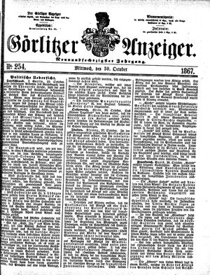 Görlitzer Anzeiger on Oct 30, 1867