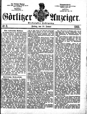 Görlitzer Anzeiger vom 10.01.1868
