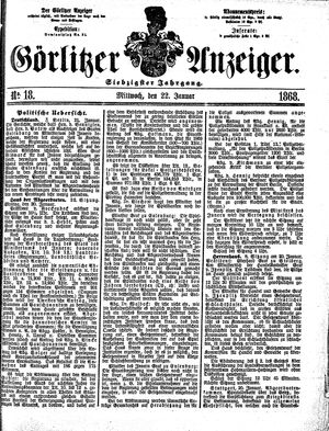 Görlitzer Anzeiger vom 22.01.1868