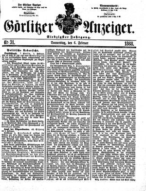 Görlitzer Anzeiger on Feb 6, 1868