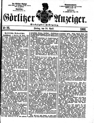 Görlitzer Anzeiger on Apr 24, 1868