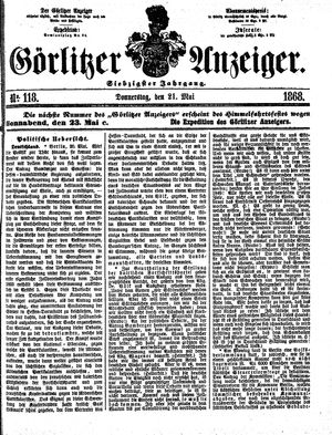 Görlitzer Anzeiger on May 21, 1868