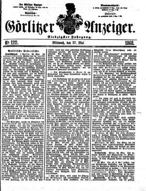 Görlitzer Anzeiger vom 27.05.1868